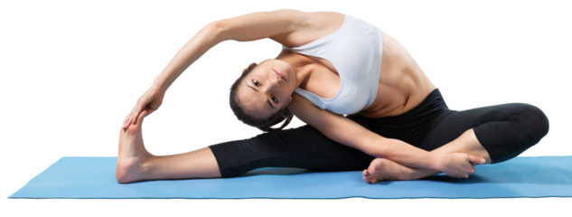 Young beautiful girl practicing yoga