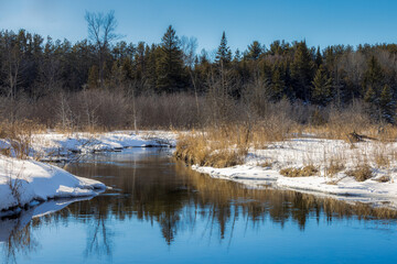 river in winter