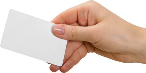 Hand with credit card