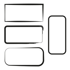 rames rectangles. Graphic element. Vector illustration.