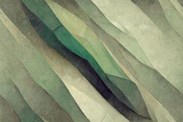 Abstract modern gray and green pattern, low polygon gradient, continuous background, seamless wallpaper, generative ai