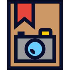 Photo Book Color Icon