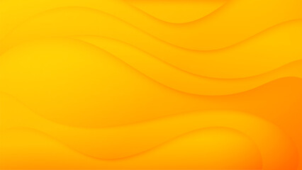 Abstract Gradient Yellow Orange liquid background. Modern background design. Dynamic Waves. Fluid shapes composition. Fit for website, banners, brochure, posters