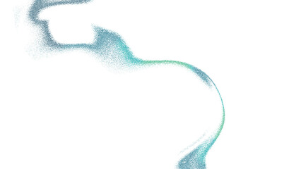 ざらざらしたグラデーション線のテクスチャ素材　美しいグリーン　透過PNG