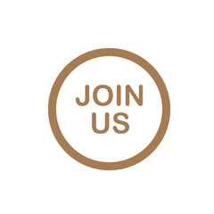 Join Us Icon - Vector Sign and Symbol for Design, Presentation, Website or Apps Elements.    
