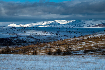 winter in the mountains