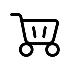 Editable shopping cart vector icon. Part of a big icon set family. Perfect for web and app interfaces, presentations, infographics, etc