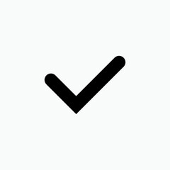 Checkmark Icon - Vector, Sign and Symbol for Design, Presentation, Website or Apps Elements. 