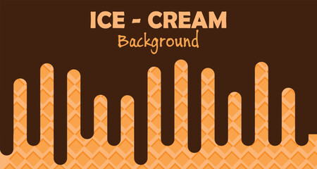 Chocolate ice cream background vector design, with a mix of dark and light brown colors