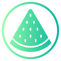 watermelon gradient icon