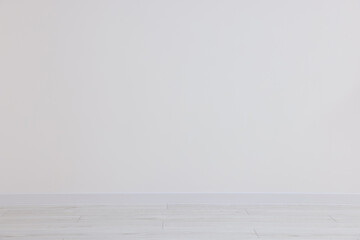 Beautiful white wall in clean empty room