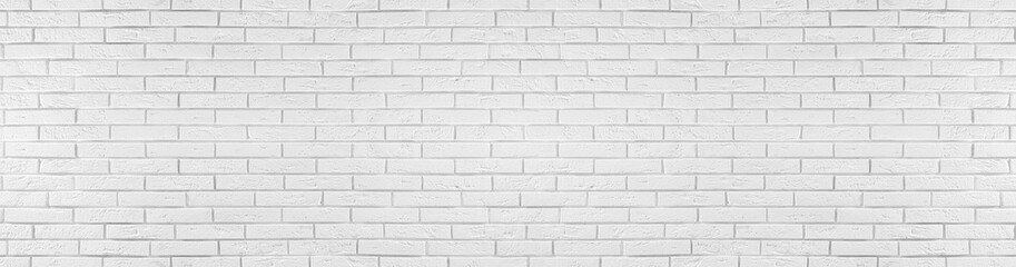 White brick wall as background. Banner design