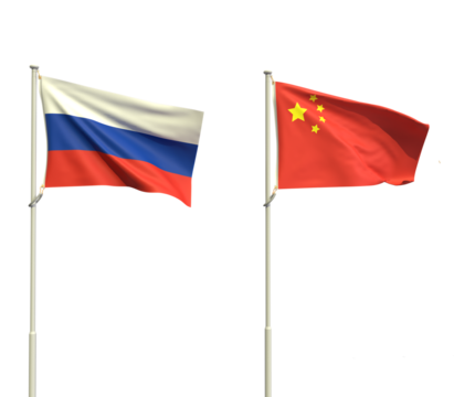 Russia china flag dicut country international symbol business strategy financial marketing partner politic government military war soldier cooperation travel emblem agreement commitment diplomacy 