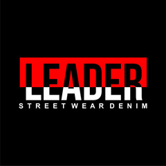 LEADER Design Vector For Tshirt And More Clothing