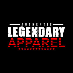 LEGENDARY APPAREL Design Vector For Tshirt And More Clothing
