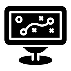 strategy glyph icon