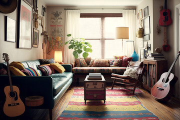 living room with family, dark living room, living room , living room, living room wall, room setting, living setting, living room, setting generative ai tool
