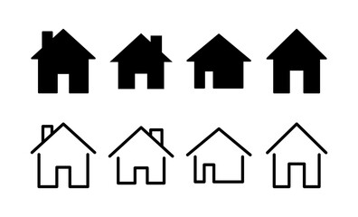 House icon vector for web and mobile app. Home sign and symbol