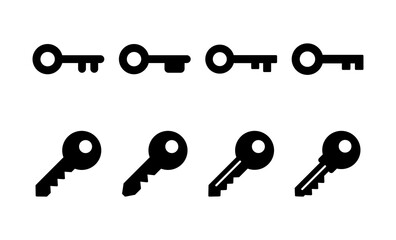 Key icon vector for web and mobile app. Key sign and symbol.