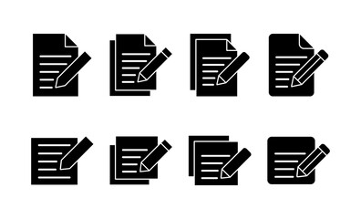 Note icon vector for web and mobile app. notepad sign and symbol