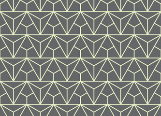 The geometric pattern with lines. Seamless vector background. Beige and gray texture. Graphic modern pattern. Simple lattice graphic design