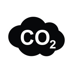 CO2 icon , carbon dioxide formula symbol , vector illustration, sign