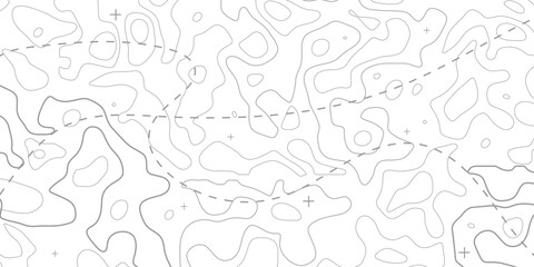 The stylized height of the topographic contour in lines and contours. topographic map vector, abstract height lines on white background