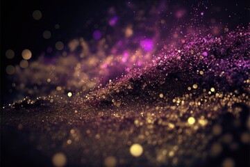 glitter background with copy space, blurry wallpaper, generative ai