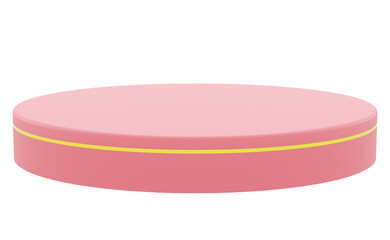 Platform pink with transparent background png . ramadan kareem, eid and islamic concept. 3d illustration rendering