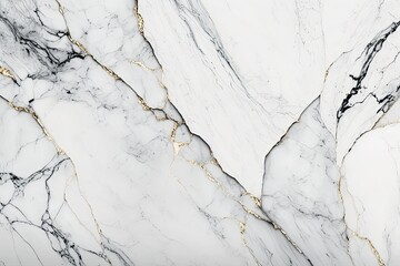 Plakat Background with Carara white marble texture. Generative AI