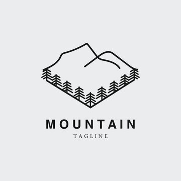 mountain adventure logo vector illustration design