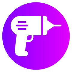 hand drill gradient icon