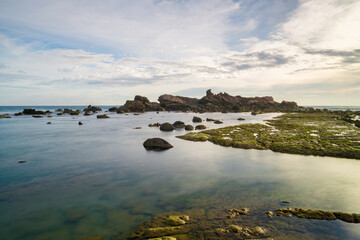 Obraz premium view of the bay of the sea
