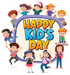 Isolated children's day icon