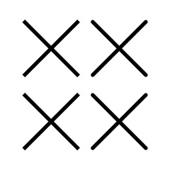 Close icon vector illustration. Delete sign and symbol. cross sign