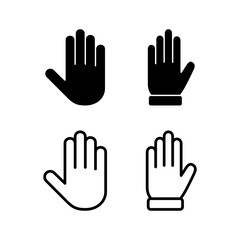 Hand icon vector illustration. hand sign and symbol. hand gesture
