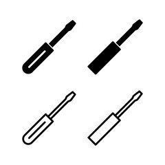 Screwdriver icon vector illustration. tools sign and symbol