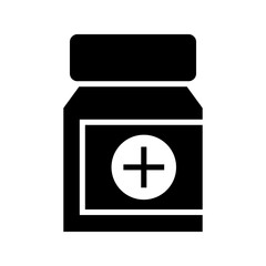 Fototapeta premium bottle medicine icon or logo isolated sign symbol vector illustration - high quality black style vector icons 