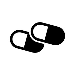capsule icon or logo isolated sign symbol vector illustration - high quality black style vector icons
