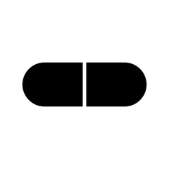 capsule icon or logo isolated sign symbol vector illustration - high quality black style vector icons
