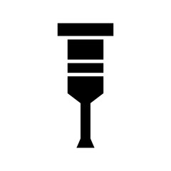 crutch icon or logo isolated sign symbol vector illustration - high quality black style vector icons
