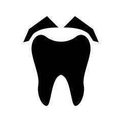 extraction tooth icon or logo isolated sign symbol vector illustration - high quality black style vector icons
