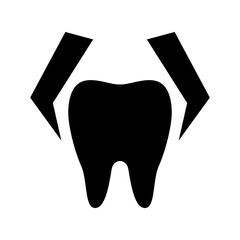 extraction tooth icon or logo isolated sign symbol vector illustration - high quality black style vector icons
