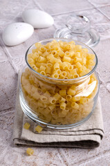 Traditional Italian dry pasta