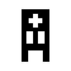 Fototapeta premium hospital icon or logo isolated sign symbol vector illustration - high quality black style vector icons 