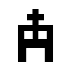 hospital icon or logo isolated sign symbol vector illustration - high quality black style vector icons
