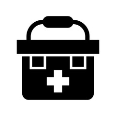 medical box icon or logo isolated sign symbol vector illustration - high quality black style vector icons
