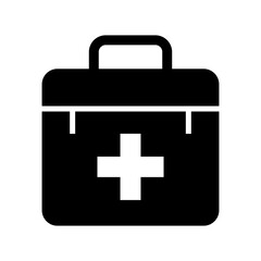 medical box icon or logo isolated sign symbol vector illustration - high quality black style vector icons
