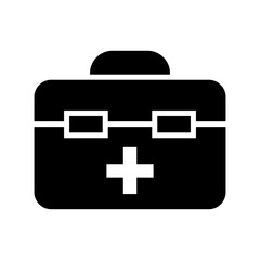 Obraz premium medical box icon or logo isolated sign symbol vector illustration - high quality black style vector icons 