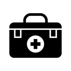 medical box icon or logo isolated sign symbol vector illustration - high quality black style vector icons
